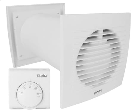 Muurventilator voor effectieve warmteverdeling in woning - Ø 100 mm