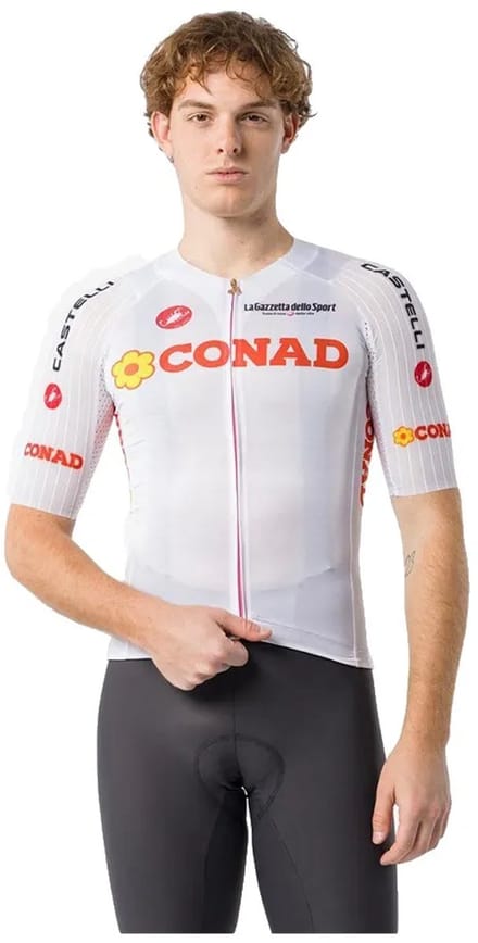 Castelli #giro109 Race 8s Korte Mouw Wielertrui Wit XL Man