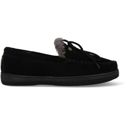 Warmbat Koala Women Suede Dames Sloffen - Zwart - Maat 36