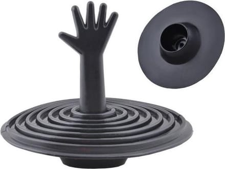 Gootsteen stop Universeel / Badstop met Hand / Afvoerstop / Afvoerplug