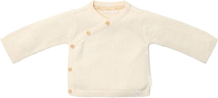 Little Dutch Gebreid Overslag Vestje - Maat 62 - Off White
