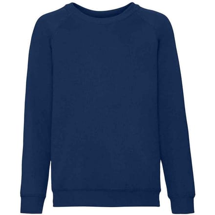 Fruit of the Loom Klassiek Raglan Sweatshirt voor kinderen/Kinderen (Marine)