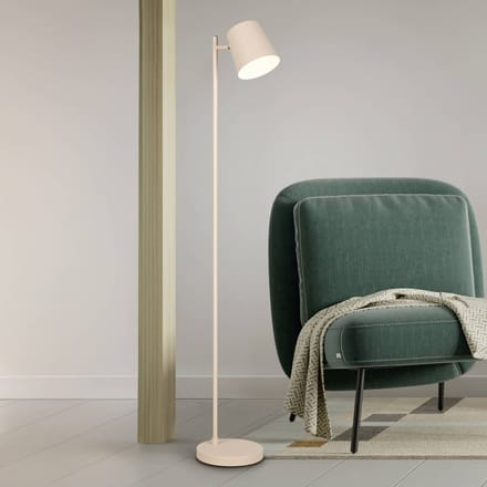 REALITY BLAKE - Vloerlamp - Beige - incl. 1x SMD 4,5 W - 4-stappen TOUCH - USB-aansluiting - Oplaadbaar - Snoerloos