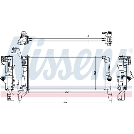 Radiator, motorkoeling NISSENS 606246