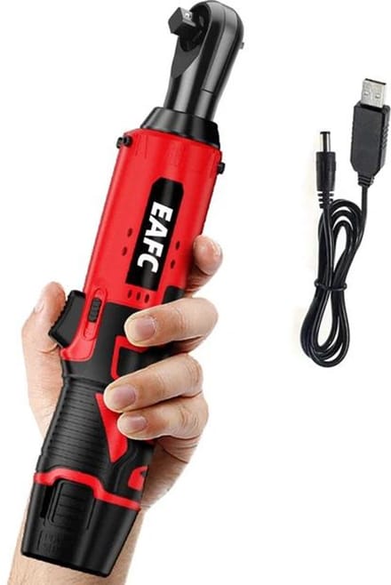 EAFC Accu 12V ratelsleutel - Incl. Accu en Oplader - Variabele snelheidstrigger - 3/8'' gereedschapshouder - Draaimoment 45N - Sinterklaas cadeau