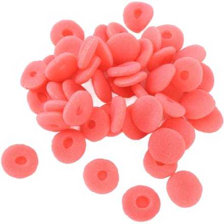 50 PIÈCES Embouts en Mousse 15mm Éponges de Rechange pour Écouteurs Coussinets Protecteurs pour MP3 MP4 rouge