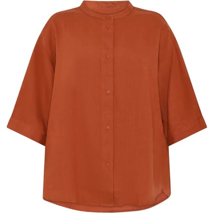 Vrouwenblouse KnowledgeCotton Apparel Organic Linen GOTS/Vegan
