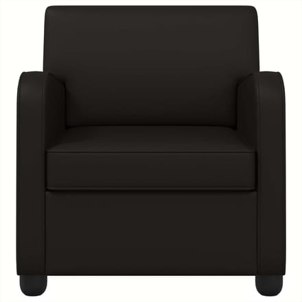 vidaXL - Fauteuil - Zwart - Kunstleer