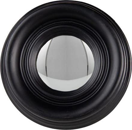Clayre & Eef Spiegel Ø 21 cm Zwart Hout