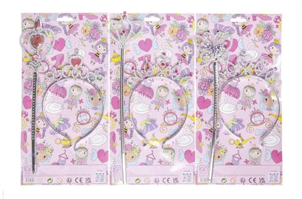 Duckiez staf Met Prinsessentiara - 12 stuks