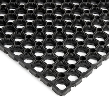 Rubbermat - Rubber ringmat - 120x80cm - Dikte 16mm - Deurmat rubber