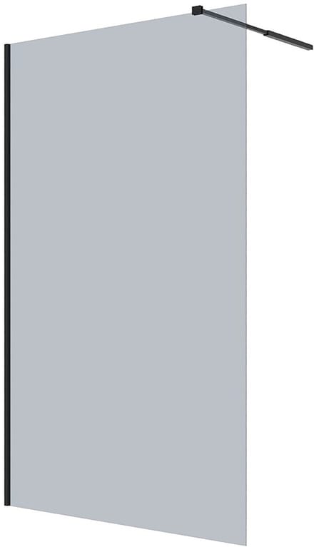 Vente-unique Inloopdouchewand MALIKA - 120 x 200 cm - Grijs gerookt glas