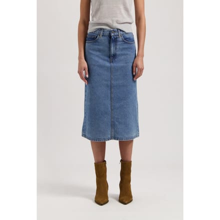 Mud Jeans Gwen Mid Skirt Stone Vintage Größe: S | Midiröcke Outlet | Damen