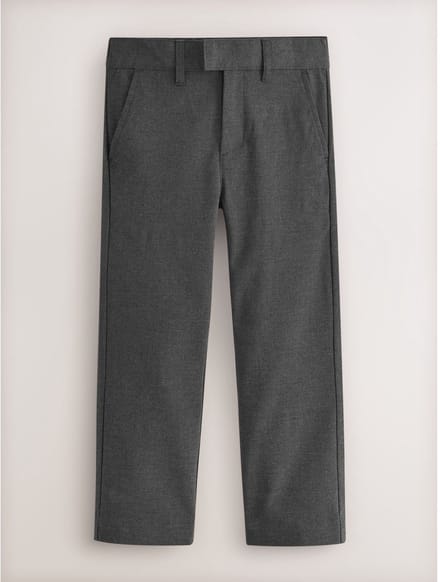 Next - Jongens - Formele skinny schoolbroek met stretch - Grijs