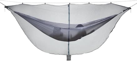 Hangmat - Kampeerbed - Outdoor Ontspanning - Geïntegreerd Vliegennet - 340 x 140 cm - Grijs