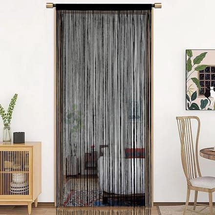 Dailygoods- Deurgordijn 90x200cm - Polyester - Decoratief - Privacy - Stringgordijn - Geschikt voor vensters