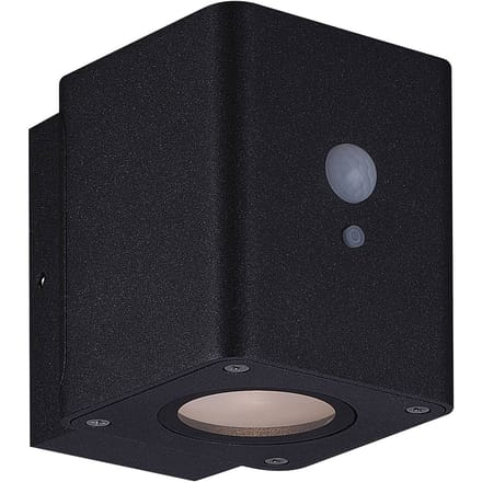 Megatron Loky LED-zonne-wandlamp, sensor, hoekig