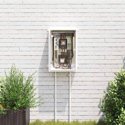 vidaXL - Besturingskast - Grijs - 47 - x - 20 - x - 50 - cm - ABS - Kunststof