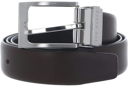 Ted Baker riem Karmer Reversible Leather Belt W90 Brn-Choc donkerbruin zwart