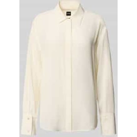 Relaxed fit blouse van pure zijde, model 'BINALIA'
