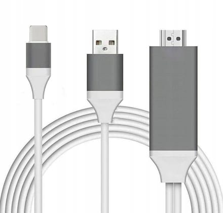 Zenwire ZC-5 Lightning naar HDMI Kabel - Full HD - USB Voeding - 2 m
