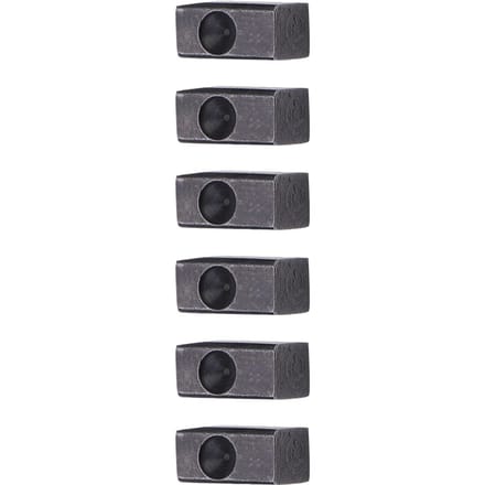 6 pièces Pont de Tremolo de Guitare Électrique Selle Bloc d'Insertion de Corde de Blocage gray