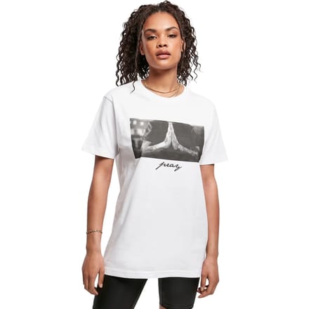 Mister Tee - Pray Dames T-shirt - 3XL - Wit