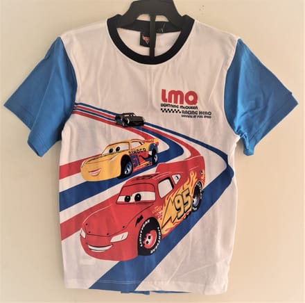 Disney Cars Shortama Blauw Maat 116