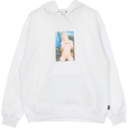 Lichtgewicht sweatshirt met capuchon voor heren + wit