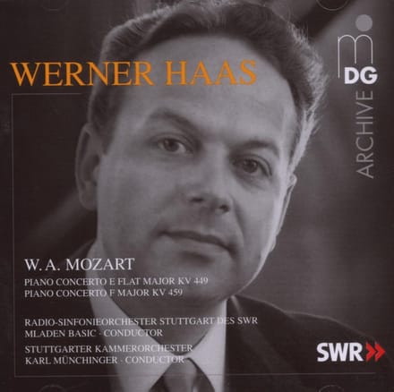 Werner Haas, Radio-Sinfonieorchester Stuttgart De SWR, Mladen Basic - Mozart: Klavierkonzert Kv 449 & 459 (CD)