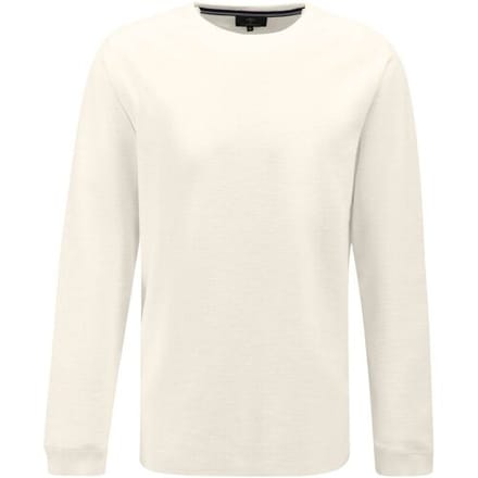 Fynch-Hatton Trui Round Neck Longsleeve Slub Off White / male