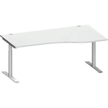 Schäfer Shop Genius bureau MODENA FLEX, aanbouw rechts, breedte 1800 mm, lichtgrijs