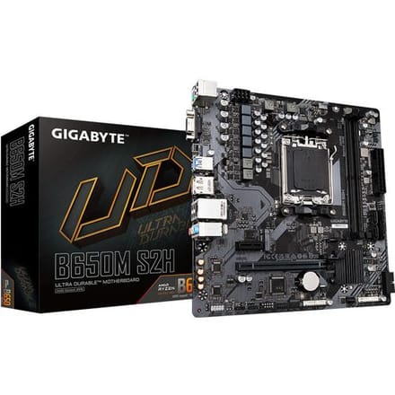 GIGABYTE B650M S2H Moederbord - AMD B650 - AMD AM5 - DDR5 RAM - Micro-ATX