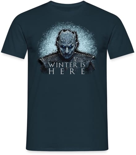 Game Of Thrones Night King Winter Is Here T-Shirt Heren