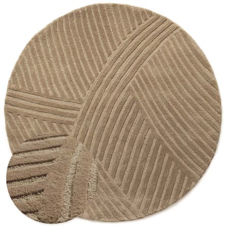 Rond design vloerkleed - Balans Field beige 150