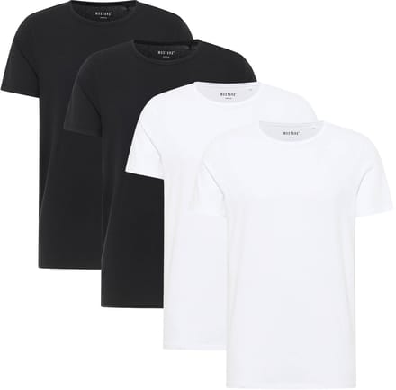 Mustang T-shirt Style Allen 4-Pack Verpakking van 4