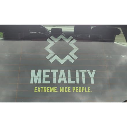 Metality Heckscheibenaufkleber Unisex Sticker - meerkleurig - Standard