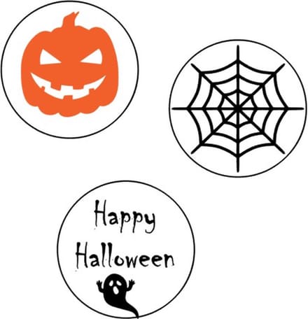 30x Halloween Sluitstickers