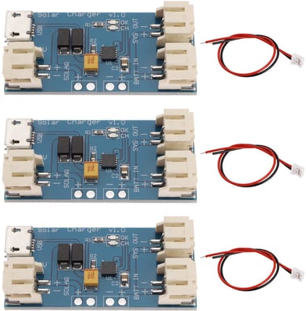 ONF3 - Mini-zonne-oplader - LiPo-oplader - Compact formaat - 500 mA - Micro-USB - Ideaal voor kleine projecten - 3 stuks