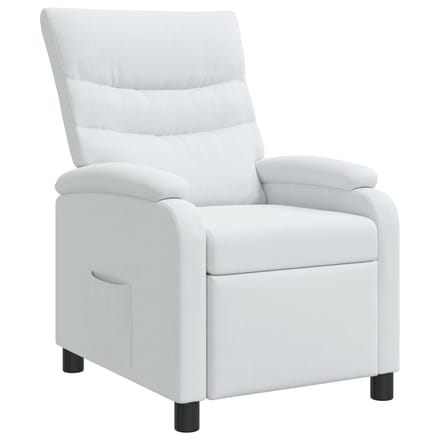 vidaXL - Recliner - Wit - Stof