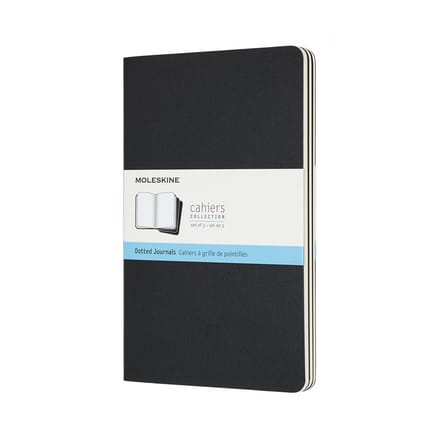 Moleskine Cahier Journals - Large - Gestippeld - Zwart - set van 3