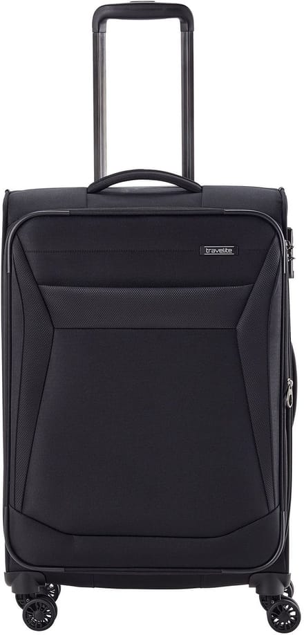 travelite Chios 4W Trolley Black Zwart 67cm