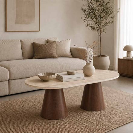 Milton & Oldbrook Salontafel 130 cm Hamar Walnootlook