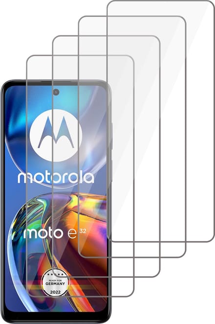 Screenprotector geschikt voor Motorola Moto E32 / E32s - Gehard Glas Beschermglas Tempered Glass Screen Protector - 4 Stuks