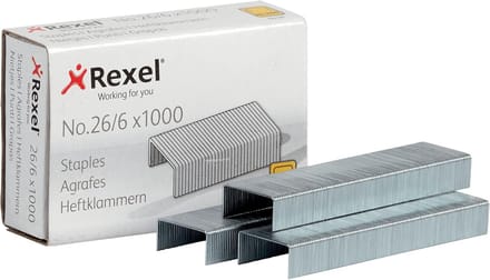 Nietjes 26/6mm Set van 1000 Stuks - Stalen Kantoorartikelen