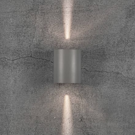 Nordlux LED buiten wandlamp Canto 2, grijs, 10 cm, up/down, IP44