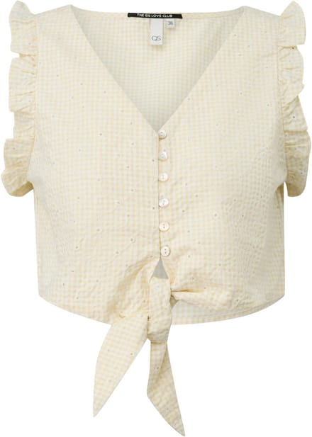 Korte geruite blouse dames QS Vichy