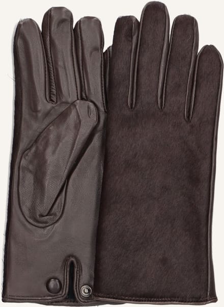 Notre-V Zawb1-154a Handschoenen Dames - Bruin - Maat S/M