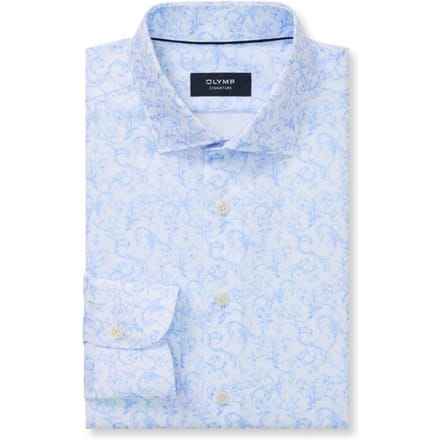 OLYMP Signature Overhemd, Tailored Fit, Signature Kent, Bleu
