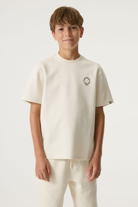 GARCIA Jongens Print T-shirt Wit Korte mouw